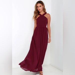 Lulu’s burgundy, bridesmaid wedding dress *never worn*